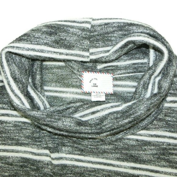 Anthropologie Postcard Pullover Tunic Grey Striped - Picture 2 of 8